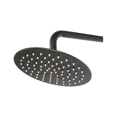 803 SHOWER HEAD ROUND STAINLESS STEEL(BLACK) - Image 4